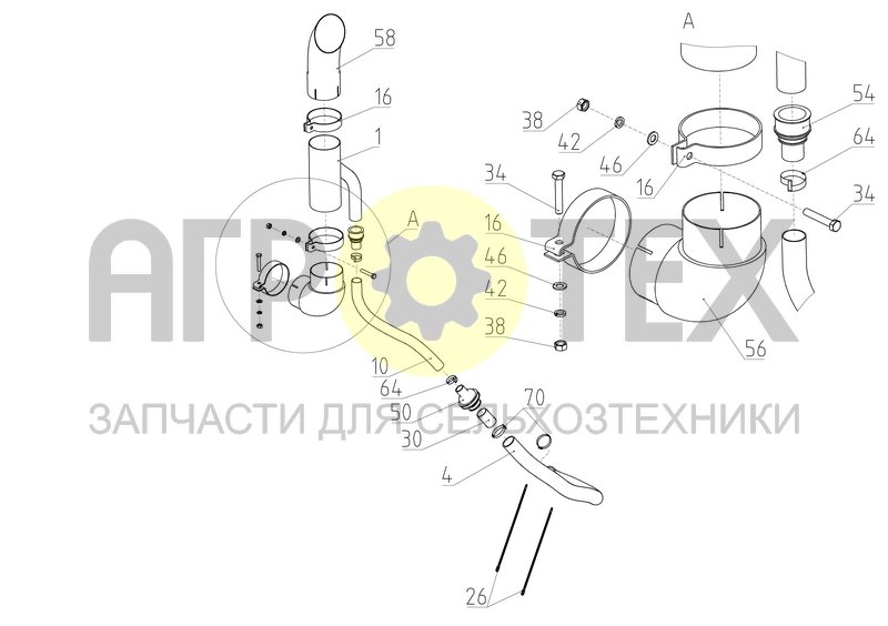 Установка эжектора (1401.05.00.900) (№26 на схеме)